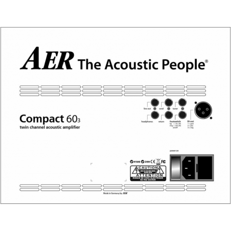 AER Compact 60/3 Akustik Gitar Amfi<br>Fotoğraf: 4/4