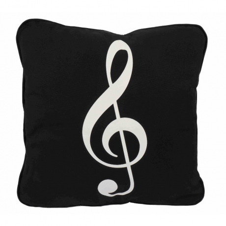 Agifty G-clef Sol Anahtarı Baskılı Yastık (40 x 40 Cm)<br>Fotoğraf: 1/1