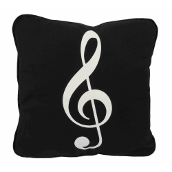 Agifty G-clef Sol Anahtarı Baskılı Yastık (40 x 40 Cm)