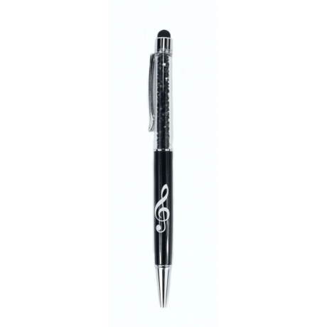 Agifty G-clef Stylus Pen (Black/Crystal)<br>Fotoğraf: 1/1