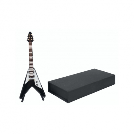 Agifty Standlı Siyah Elektro Gitar Figürü (17 Cm)<br>Fotoğraf: 1/1