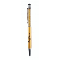 Agifty Stylus G-clef Pen (Red Gold/crystal)