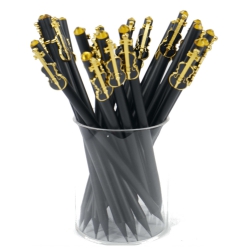 Agifty Violin Charm Black/Crystal Kalem