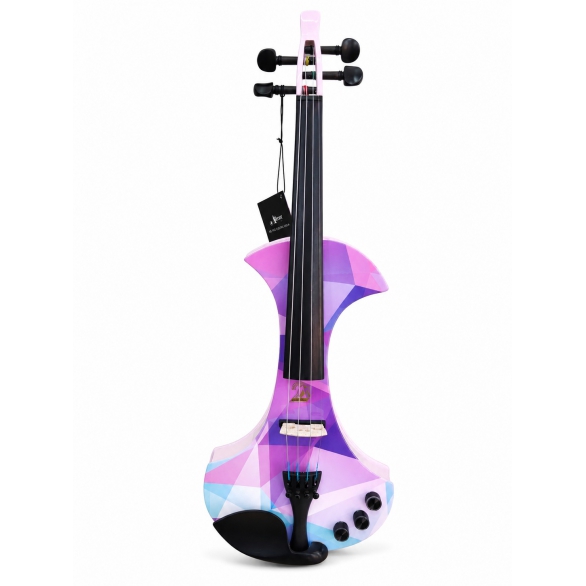 Aileen AV-D501-CP 4/4 Elektro Keman (Crystal Purple), Fotoğraf: 1/4