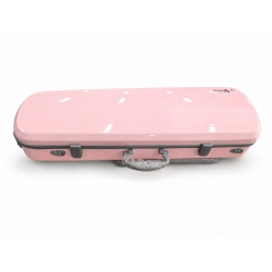 Aileen Macaron Carbon Fiber 4/4 Keman Case (Sakura Pink)