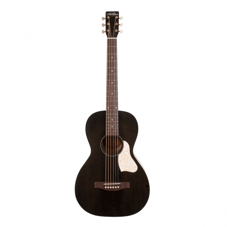 Art & Lutherie Roadhouse A/E Parlor-Style Elektro Akustik Gitar (Faded Black)<br>Fotoğraf: 1/3