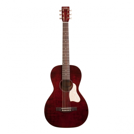 Art & Lutherie Roadhouse Parlor-Style Elektro Akustik Gitar (Tennessee Red)<br>Fotoğraf: 1/3