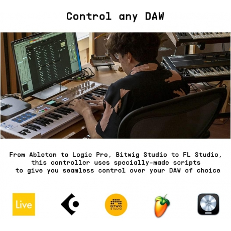 Arturia KeyLab Essential 61 mk3 Midi Klavye (Siyah)<br>Fotoğraf: 6/7