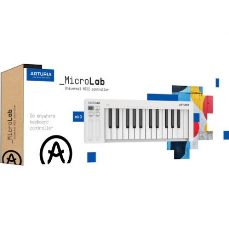 Arturia Microlab Mk3 Midi Klavye (Beyaz)<br>Fotoğraf: 6/6
