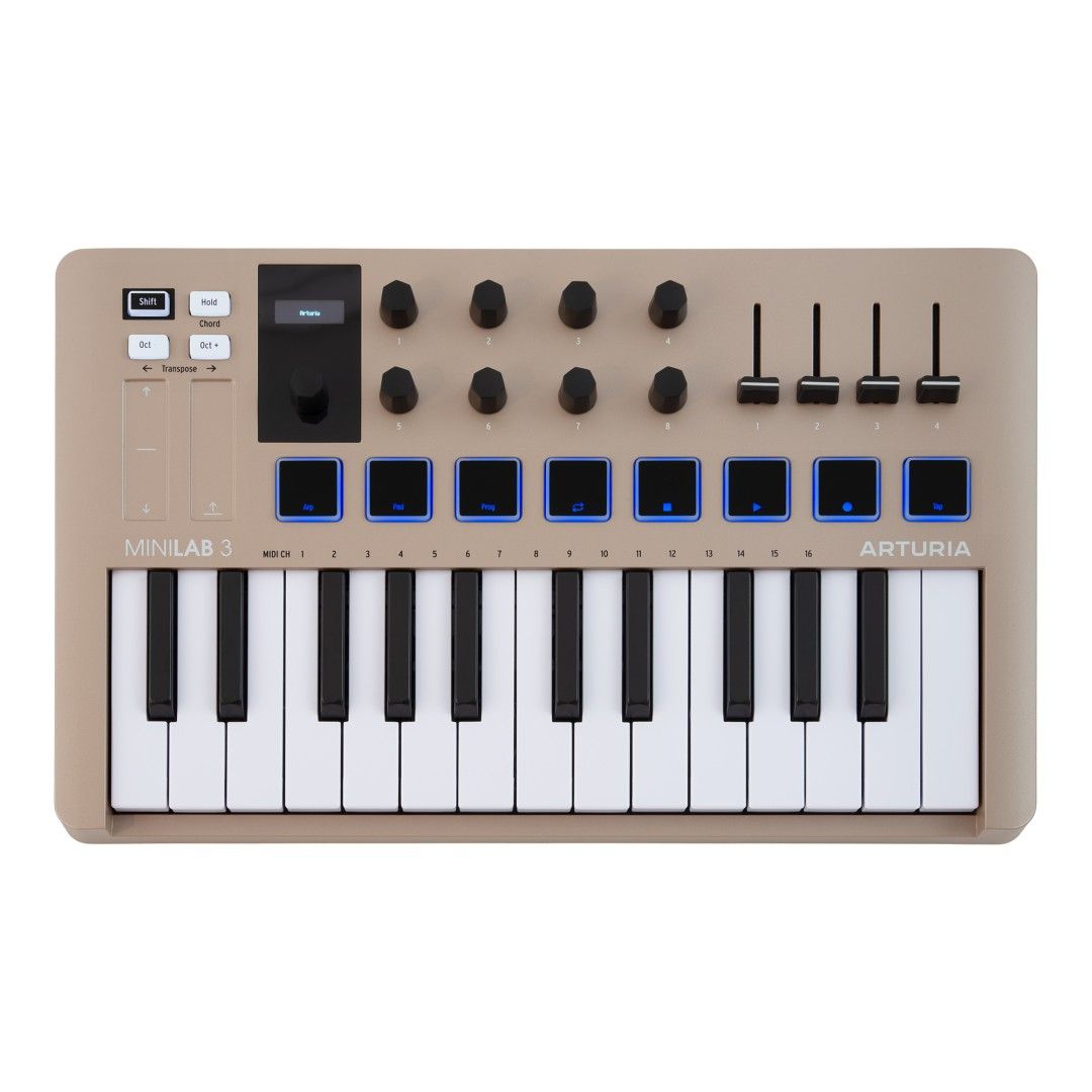 Arturia MiniLab 3 Champagne MIDI Klavye | doremusic