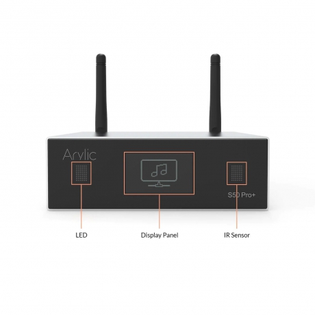 ARYLIC S50 Pro+ Kablosuz Airplay – Spotify Connect Streamer / Preamfi<br>Fotoğraf: 2/3