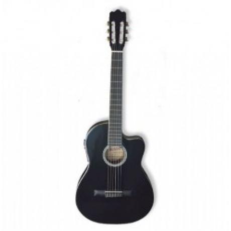 Ashton CG44CEQ Elektro Klasik Gitar (Siyah)<br>Fotoğraf: 1/1