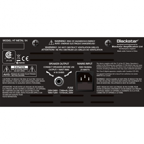 Blackstar HT-Metal1 Kafa Elektro Gitar Amfi<br>Fotoğraf: 3/3