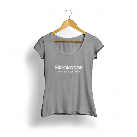 Blackstar Logo Kadın T-Shirt (Gri)<br>Fotoğraf: 1/1