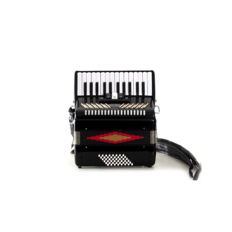 Brahner 34K48B 34 Tuşlu Akordiyon (Siyah)<br>Fotoğraf: 1/3