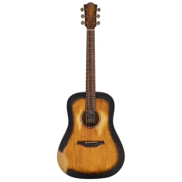 Bromo BAR1HHS Akustik Gitar (Historic Sunburst), Fotoğraf: 1/6