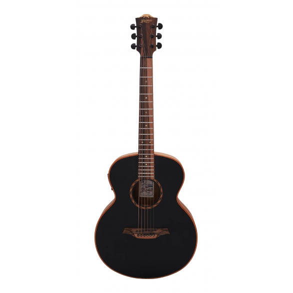 Bromo BAT8MEBK Mini Jumbo Elektro Akustik Gitar (Black), Fotoğraf: 1/9