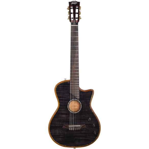 Bromo BEN2CBK Elektro Klasik Gitar (Siyah), Fotoğraf: 1/4