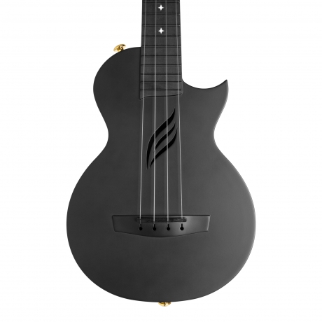 Cascha Carbon Fibre Concert Ukulele Set (Siyah)<br>Fotoğraf: 3/7