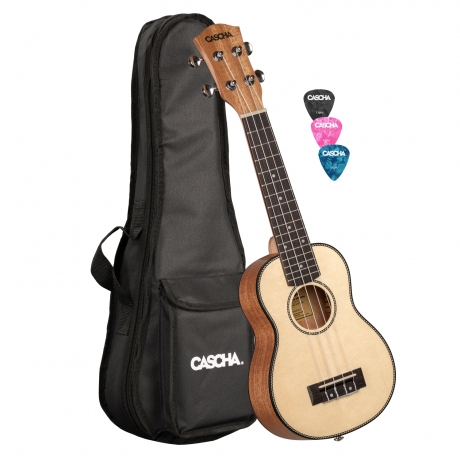 Cascha HH 2148 Maun Soprano Ukulele Set (Natural)<br>Fotoğraf: 1/9