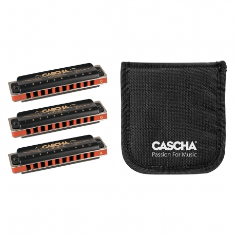 Cascha HH2343 Pro 3'lü Paket Mızıka Seti (Do Majör-Sol Majör-La Majör)<br>Fotoğraf: 1/3