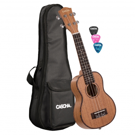 Cascha Maun Soprano Ukulele Set (Natural)<br>Fotoğraf: 1/7