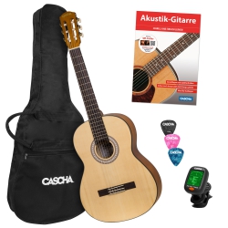 Cascha Student Series 4/4 Klasik Gitar Seti (Türkçe Metod, Taşıma Çantası, 3 ...