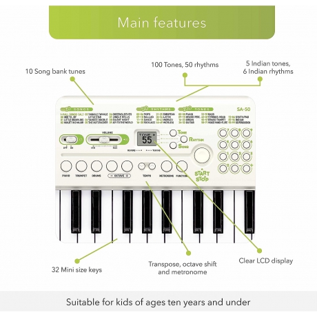 Casio SA-50 32 Tuşlu Org<br>Fotoğraf: 3/6