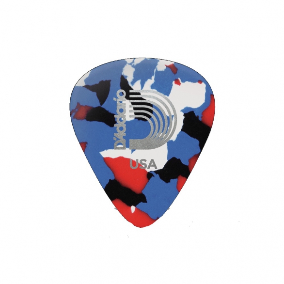 D'Addario 1CMC6-100 1.0 mm Classic Celluloid Multi-Color Pena, Fotoğraf: 1/1