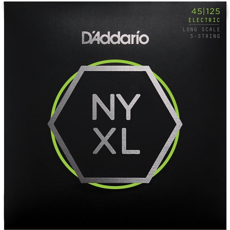 D'addario Bass Nyxl Long 5 Telli Bas Gitar Teli (45-125)
