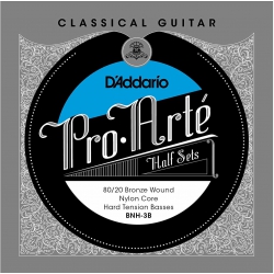 D'Addario BNH-3B Pro-Arte 80/20 Bronze on Nylon Core Hard Tension Klasik Gita...