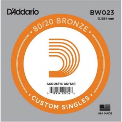 D'Addario BW023 Bronze Wound Akustik Gitar Tek Teli