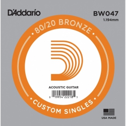D'addario BW047 80/20 Bronze Wound Akustik Gitar Teli (.47)