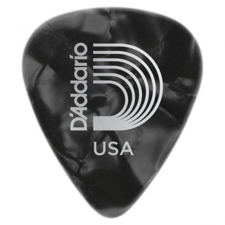D'Addario Celluloid Black Pearl Light Pena<br>Fotoğraf: 1/1