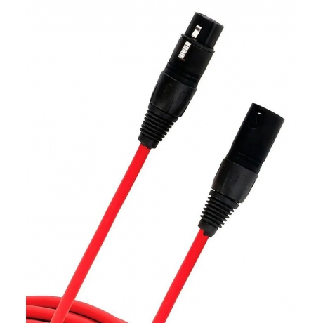 D'addario Classic Pro 6 Metre Mikrofon Kablosu (Kırmızı)<br>Fotoğraf: 1/1