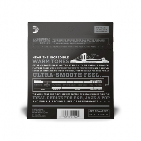 D'addario ECB84 Custom Light Long Scale Bas Gitar Teli (40-100)<br>Fotoğraf: 2/2