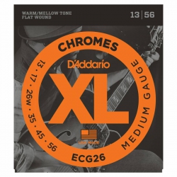 D'Addario ECG26 Chromes Elektro Gitar Teli (013-056)