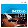 D'Addario EFT16 Flat Tops Akustik Gitar Teli (12-53)<br>Fotoğraf: 1/3
