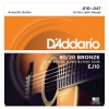 D'Addario EJ10 80/20 Bronze Akustik Gitar Teli (10-47)<br>Fotoğraf: 1/3