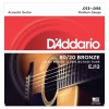 D'Addario EJ12 80/20 Bronze Akustik Gitar Teli (13-56)<br>Fotoğraf: 1/3