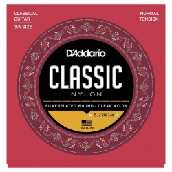 D'Addario EJ27N 3/4 Normal Tension Klasik Gitar Teli