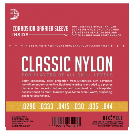 D'Addario EJ27N 3/4 Normal Tension Klasik Gitar Teli<br>Fotoğraf: 3/3