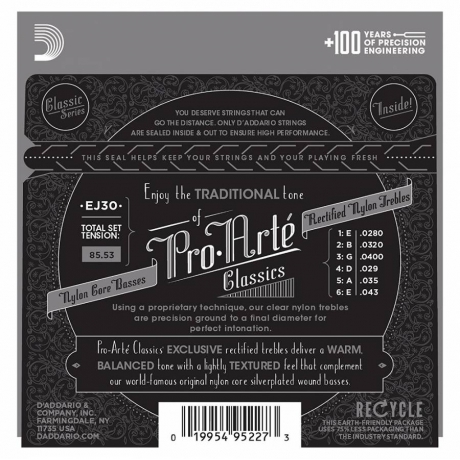 D'Addario EJ30 Pro-Arte Rectified Normal Tension Klasik Gitar Teli<br>Fotoğraf: 3/3
