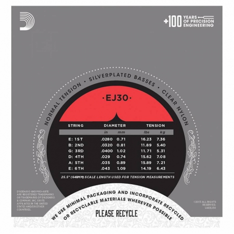 D'Addario EJ30 Pro-Arte Rectified Normal Tension Klasik Gitar Teli<br>Fotoğraf: 2/3