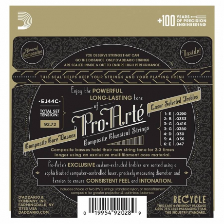 D'Addario EJ44C Pro-Arte Composite Extra Hard Tension Klasik Gitar Teli<br>Fotoğraf: 3/3