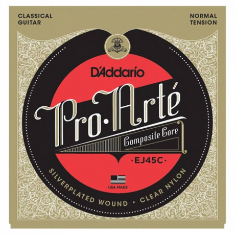 D'Addario EJ45C Pro-Arte Composite Normal Tension Klasik Gitar Te
