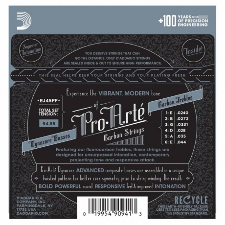 D'Addario EJ45FF Pro-Arte Carbon Normal Tension Klasik Gitar Teli<br>Fotoğraf: 3/3