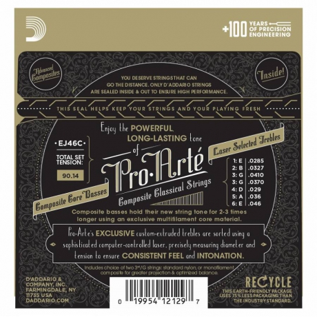 D'Addario EJ46C Pro-Arte Composite Hard Tension Klasik Gitar Teli<br>Fotoğraf: 3/3