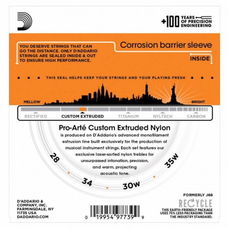 D'Addario EJ65B Pro-Arte Baritone Ukulele Teli<br>Fotoğraf: 3/3