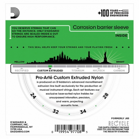 D'Addario EJ65S Pro-Arte Soprano Ukulele Teli<br>Fotoğraf: 3/3